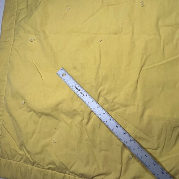 Vintage Handmade Quilt Hand Painted Animals Elephant Tiger Bunny Squirrel Yellow - Picture 3 of 16